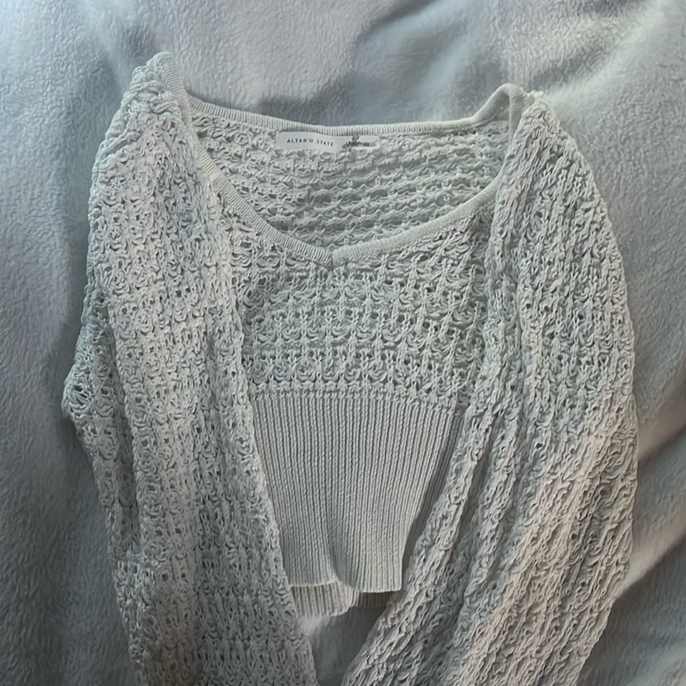 Mesh Alta’d state long sleeve crop